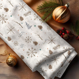 Boho Twigs & Pinecone, julnummer 986 Tyg