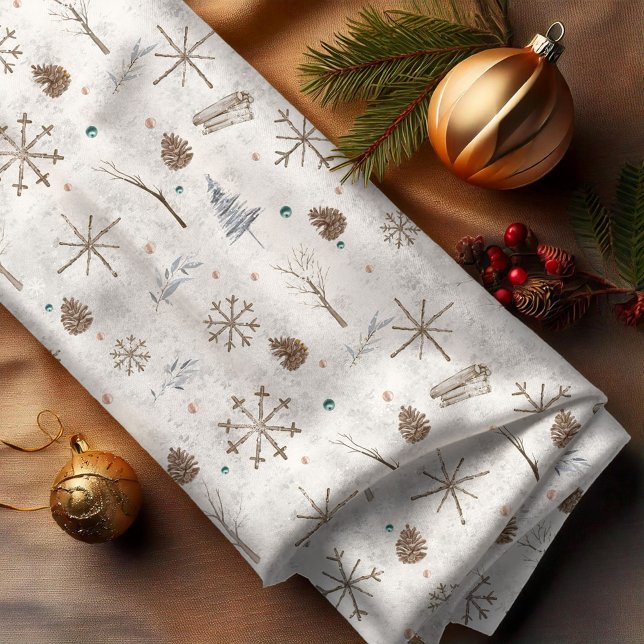 Boho Twigs & Pinecone, julnummer 986 Tyg (Skapare uppladdad)