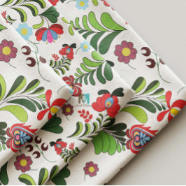 Boho, ungersk folk, blomster mönster, Matyo, Tulpa Tyg