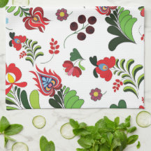 Boho Ungersk Folkblomma Design för Hemmet eller Gå