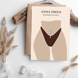 Boho unik Belly Button Piercing Visning Cute Buss Visitkort