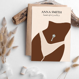 Boho unik Belly Button Piercing Visning Cute Visitkort