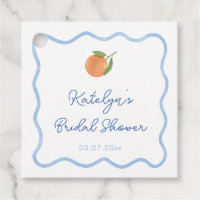 Boho Vågig Linje Citrus Huvudpress Bröllopsdusch