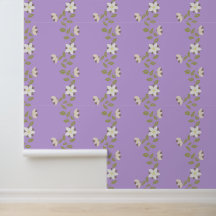 Boho Vågigt blomma på Lila