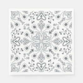 Boho Valentine Garden Pappersservett