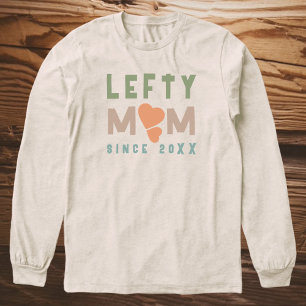 Boho Vänsterprassel Mamma Sedan År Hjärtan Typogra T Shirt