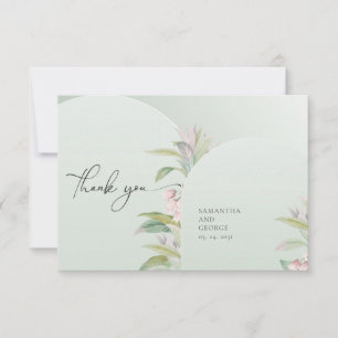 Boho vår blommor eucalyptus greenery än tack kort