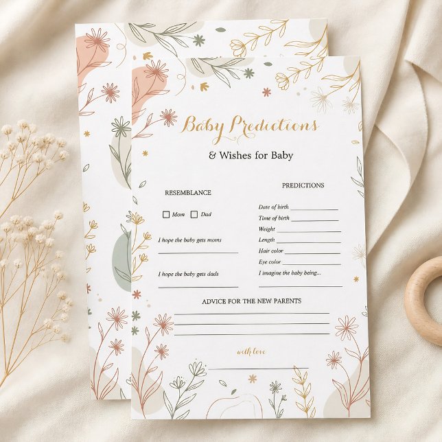 Boho vår eukalyptus botaniska babyförutsägelser (Boho Spring Eucalyptus Botanical Baby Predictions)
