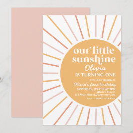 boho vår lilla inbjudan till solskenfödelsedag