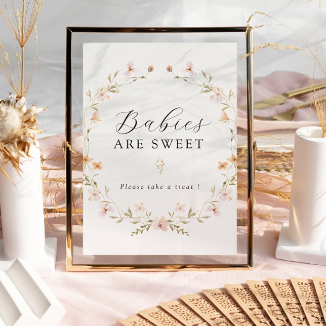 Boho Vår Wildblomme Spädbarn är ett svalt tecken Poster (Skapare uppladdad)