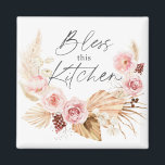 Boho vattencolor Blommigt Pampas Grass Kitchen Magnet<br><div class="desc">Boho vattencolor Blommigt Pampas Grass Kitchen magnet</div>