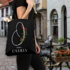 Boho vattencolor calligraphy O-lärare Tygkasse
