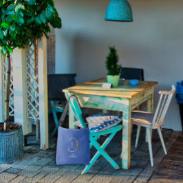 Boho vattencolor monogram brev D Axelväska