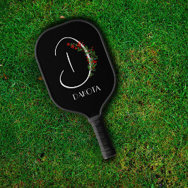 Boho vattencolor monogram brev D black