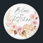 Boho vattenfärgad Blommigt Pampas Grass kylskåp Magnet<br><div class="desc">Boho vattencolor Blommigt Pampas Grass Kitchen-magnet</div>