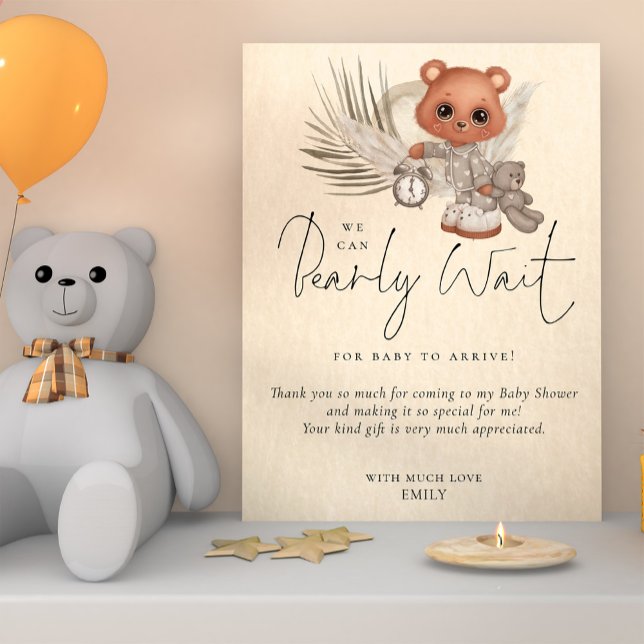 Boho vi kan bolla Baby Shower tack (Skapare uppladdad)