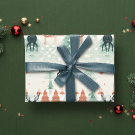 Boho Vild Forest Hjort Presentpapper