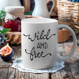Boho Vild & Free Hand-Lettering Kaffemugg