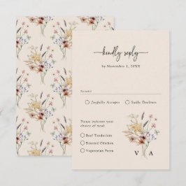 Boho Vilda Blomma Vintage OSA Kort