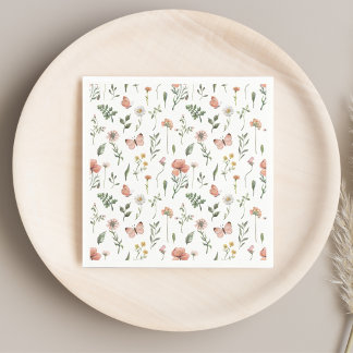 Boho Vilda Blommor Pappersservetter