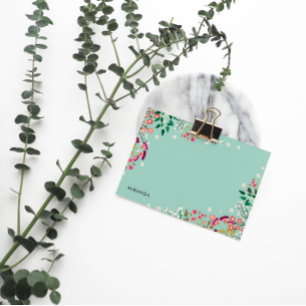 Boho vilda blommor post-it block