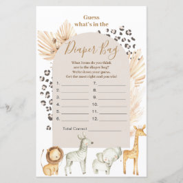 Boho Vilda djur gissar vad som står i tidningsbage