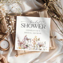 Boho Vildblomma Akvarell Blommig Bröllopsdusch