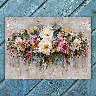 Boho Vildblomma Blommig Komposition Poster