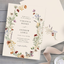 Boho Vildblomma Bröllop