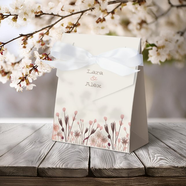 Boho Vildblomma Bröllop Presentaskar (Skapare uppladdad)