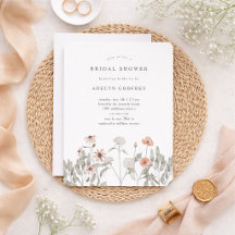 Boho Vildblomma Bröllopsdusch