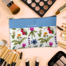 Boho Vildblomma Brudtärna Accessory Pouch