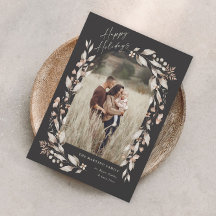 Boho vildblommig valv fotokristall