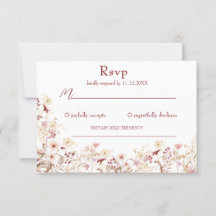Boho vildblommor Svarskort
