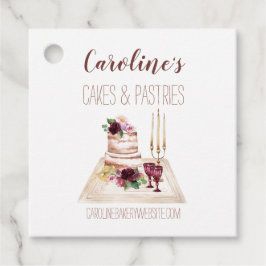 Boho Vin Baking Bakery Boutique Muffins Pastries Gåvor Etiketter