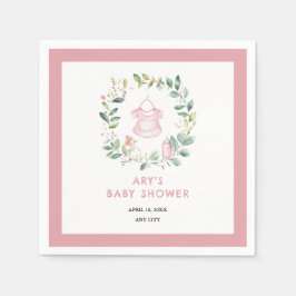 Boho Vintage Outfit Baby Shower Napkins Pappersservett