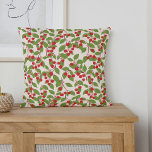 Boho Vintage Red Cherries Sommar Möhippa Kudde<br><div class="desc">Cute Summer Vintage Red Cherries Boho Nature Möhippa Dekorativ kudde</div>
