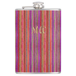 Boho Vintage Red Violet Stripes -  Fickplunta