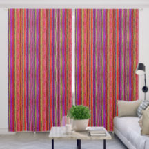 Boho Vintage Röd Violetta Ränder -