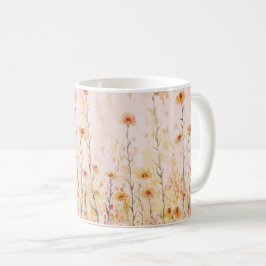 Boho Vintage Wildblommor Kaffemugg