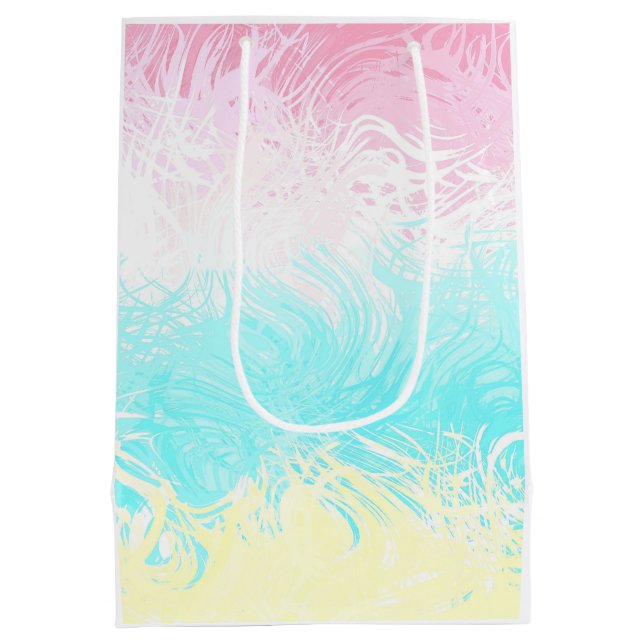 Boho Virvlande Groovy Abstrakt Genderflux Pridefla (Baksidan)