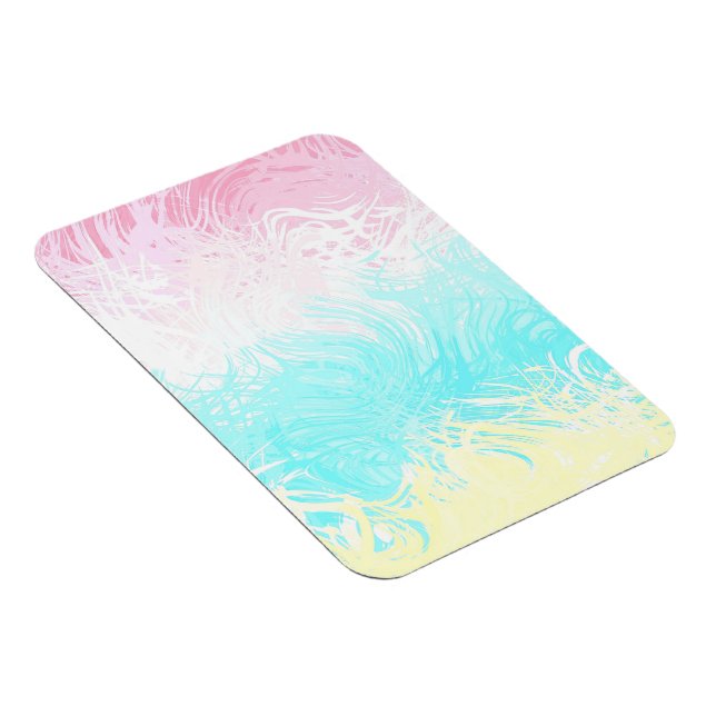 Boho Virvlande Groovy Abstrakt Genderflux Pridefla Magnet (Högersidan)