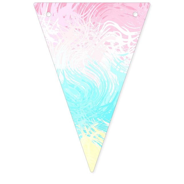 Boho Virvlande Groovy Abstrakt Genderflux Pridefla Vimplar (Första flaggan)