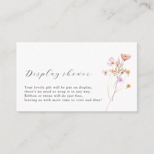 Boho Visning Shower-höljeskort Tilläggskort (Framsida)