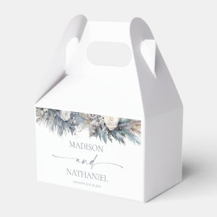 Boho Vit ros Blommigt Blomsterträdgård Bröllop Presentaskar