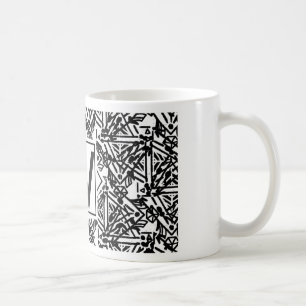 Boho W Monogram Kaffemugg