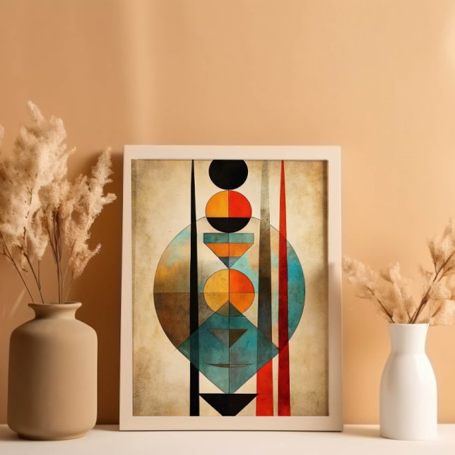 Boho Wall Art-Abstrakten Modern neutralt Poster (Skapare uppladdad)