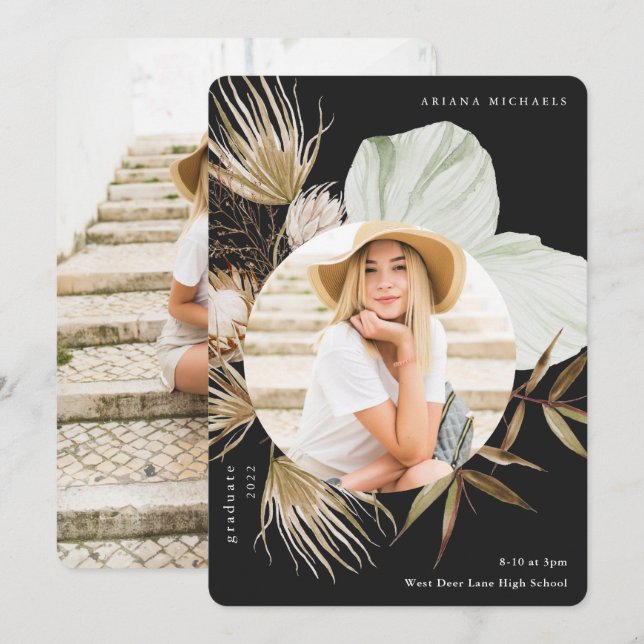 Boho WAN Two Photo Studenten Meddelande (Fram/baksida)