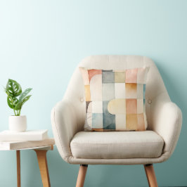 Boho Watercolor Abstrakt Art Kudde