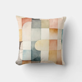 Boho Watercolor Abstrakt Art Kudde